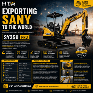 SANY SY35U PRO Mini Excavator for Worldwide Export | Spare Parts Company